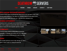 Tablet Screenshot of deathrow-servers.com